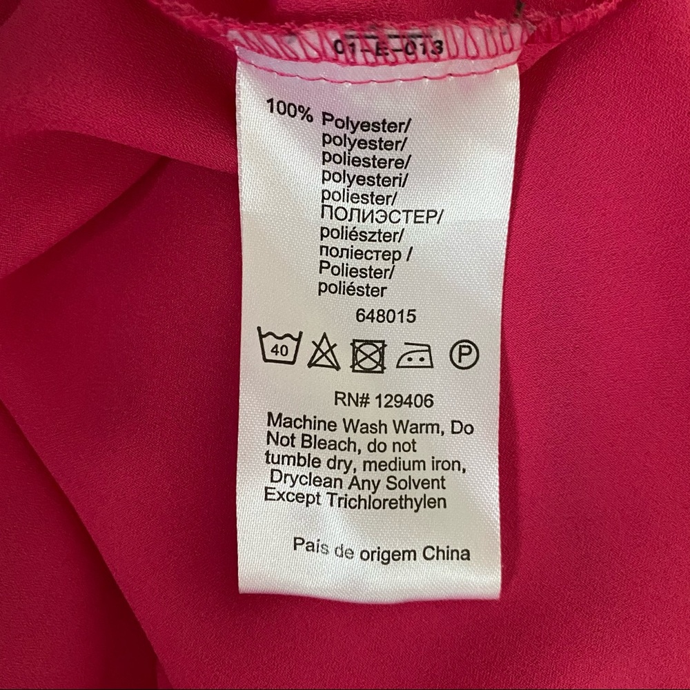 VENUS Pink Ruffle Front Blouse - Picture 5 of 6